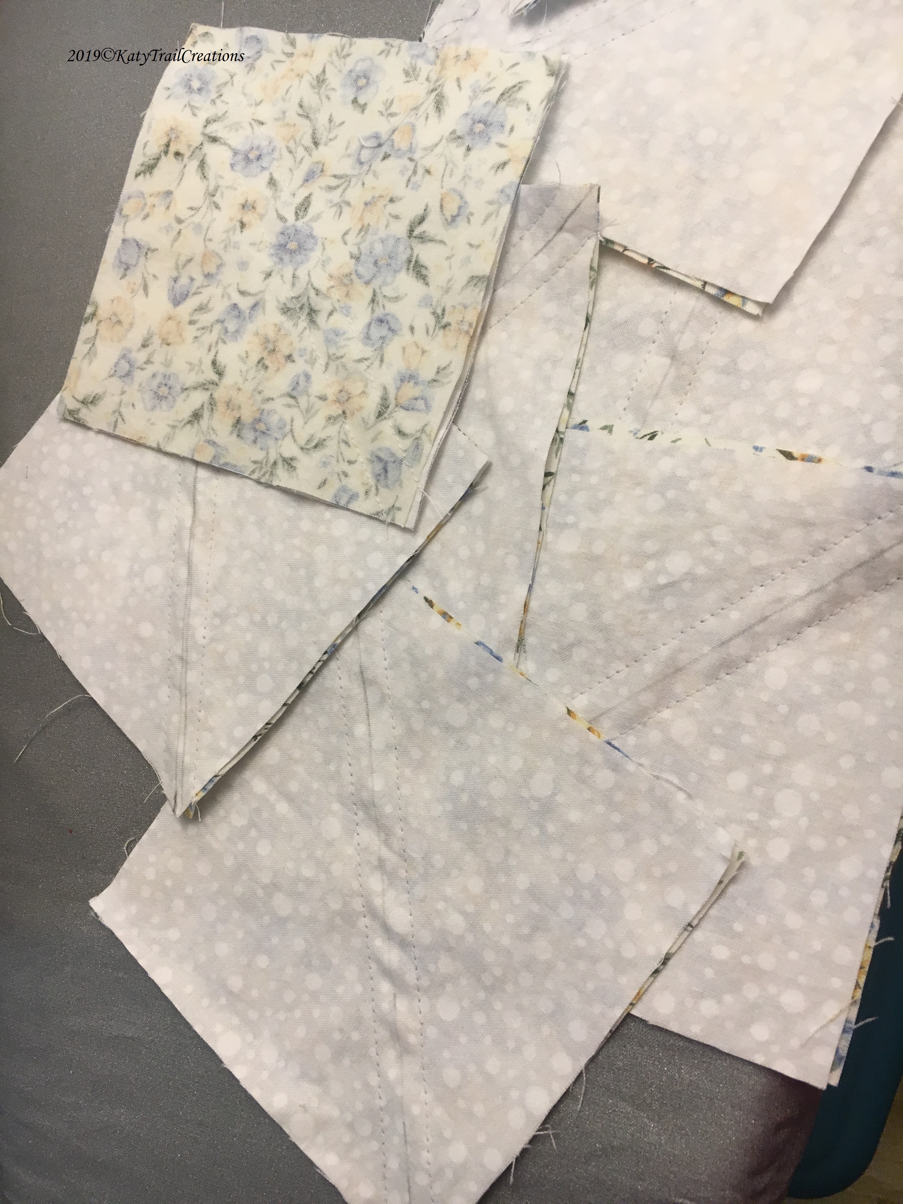 Lights & Darks with seams sewn