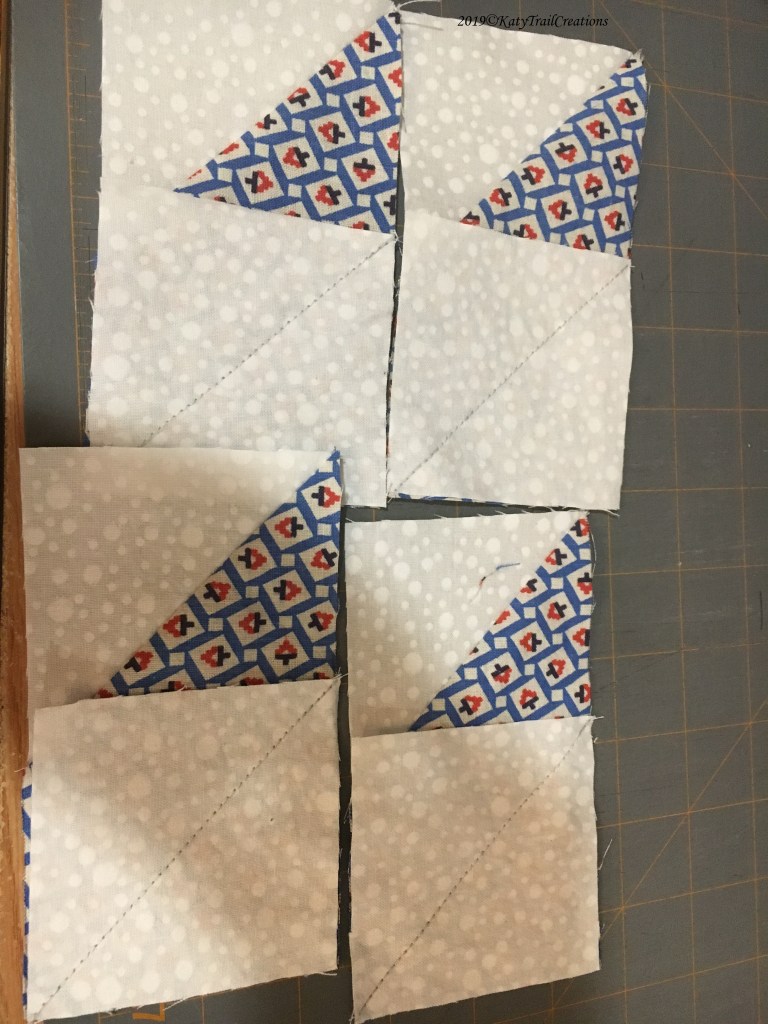 Lines drawn and ready to sew