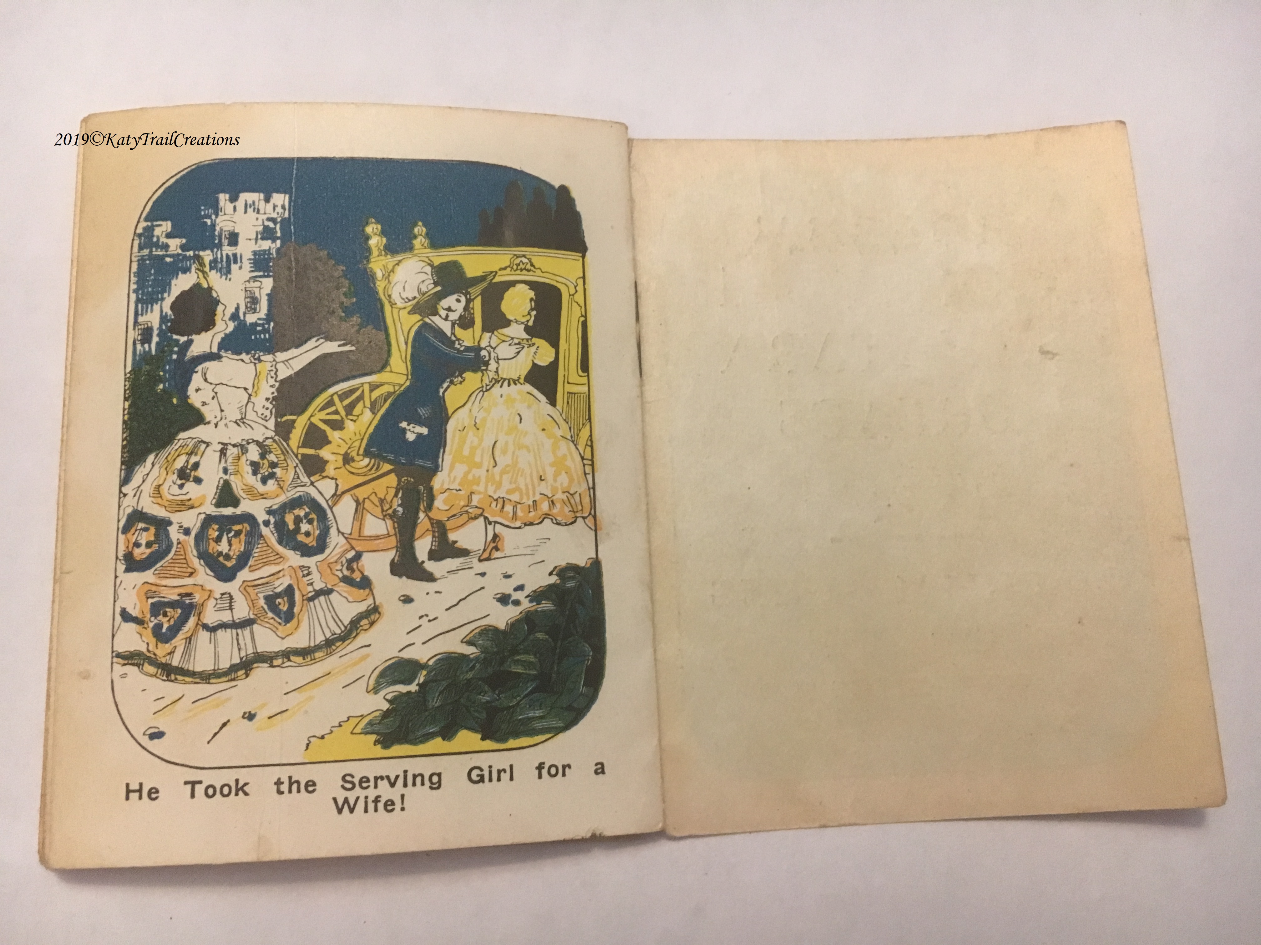 Somehow the Serving Girl ended up with blond hair? We'll blame the printing press. 😉