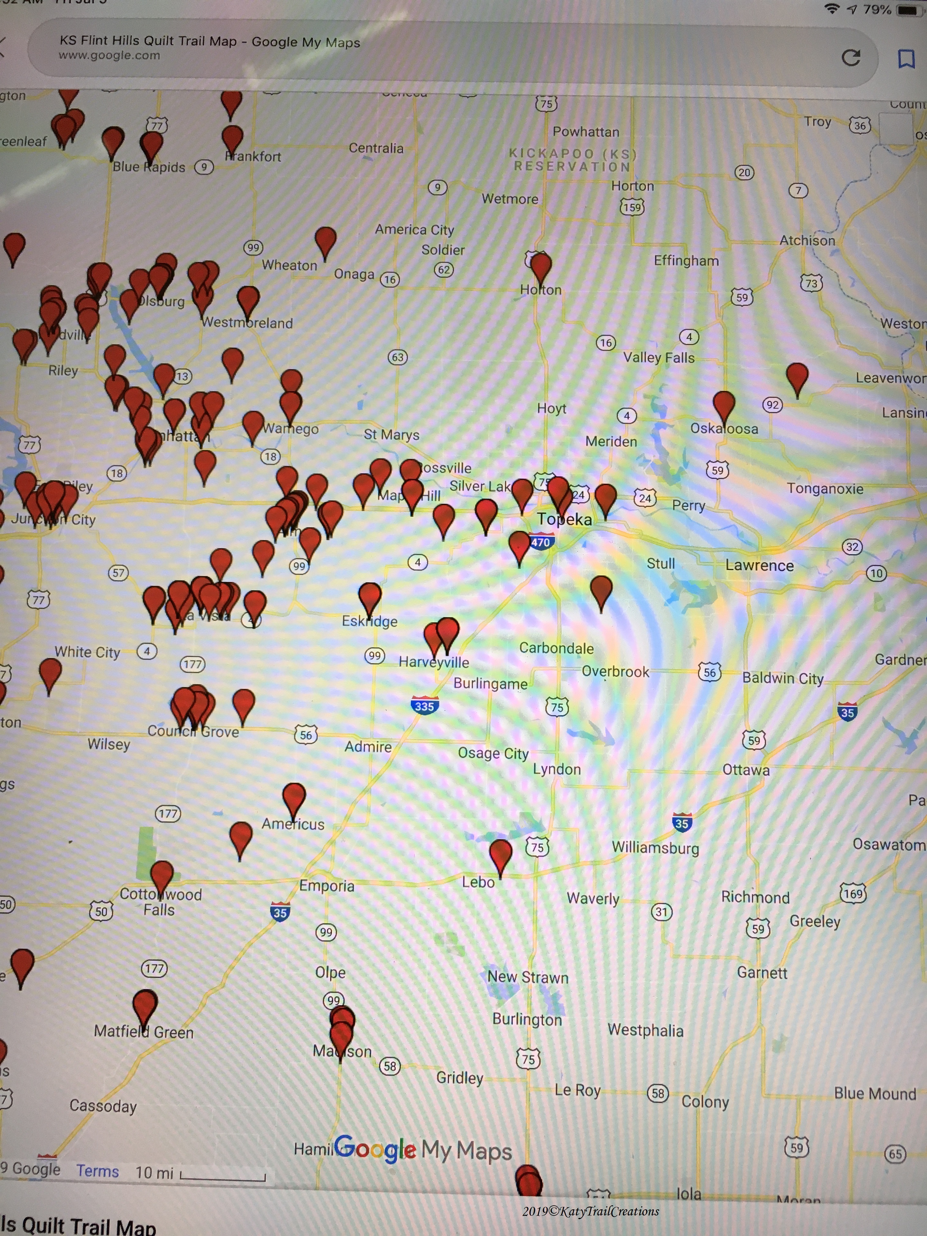 Starting point for us was Lawrence, Kansas