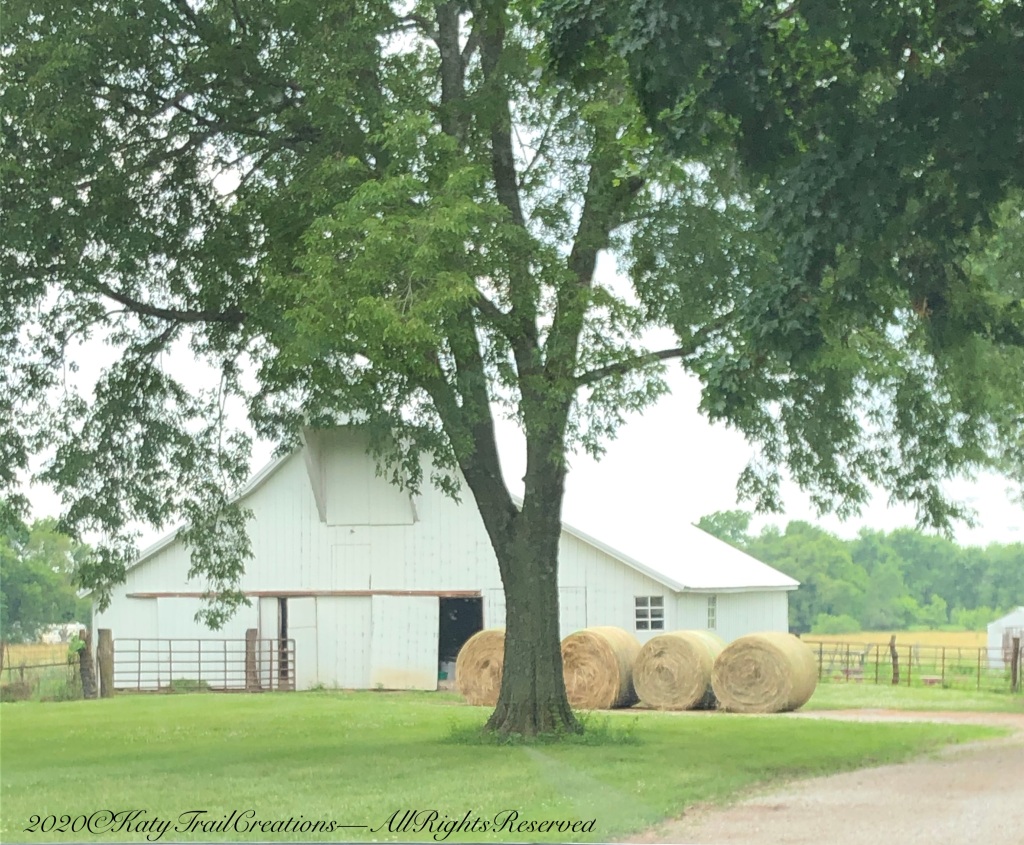 Barn and open doors in Lamonte, Missouri